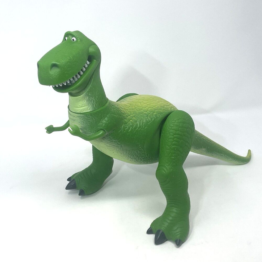 ✨ RARE ✨ 1996 Thinkway Toy Story Rex - Static Jaw Variant